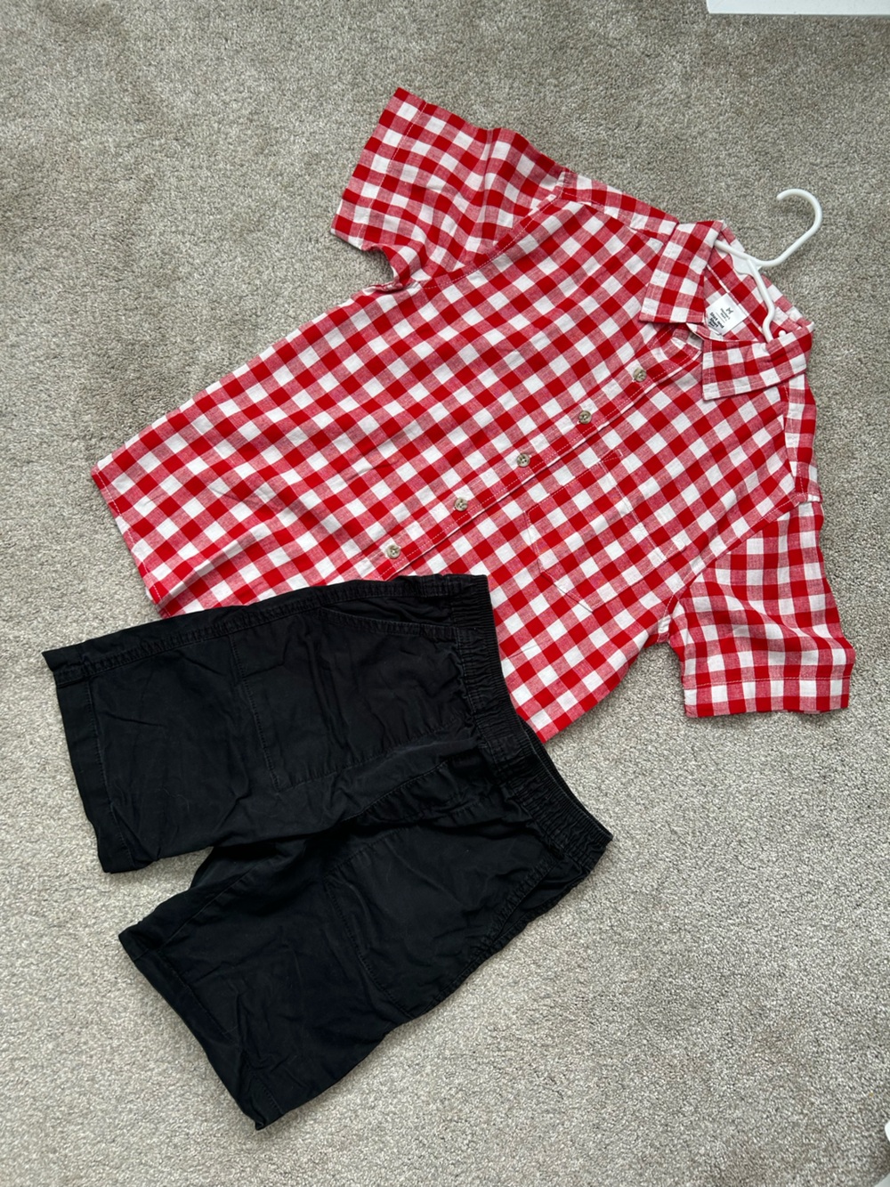 Boy’s Button Up Shirt & Shorts Set
